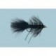 Conehead Black Rubber Leg Bugger Weighted