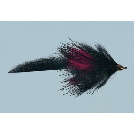 Rainys Conehead Black Red Flash Bunny Weighted