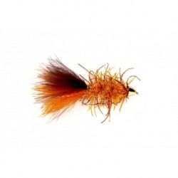 Rubber Bugger Conehead Brown & Orange