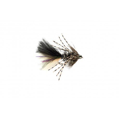 Rubber Legged Bugger Black (Tungsten Bead Head)