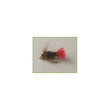 Gold Bead Red Tag