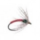 Red Metallic Soft Hackles Spider Bl