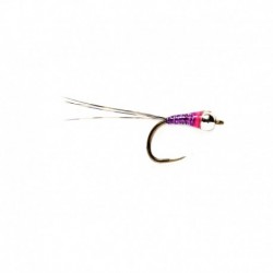 Perdigon Nymph Purple Barbless