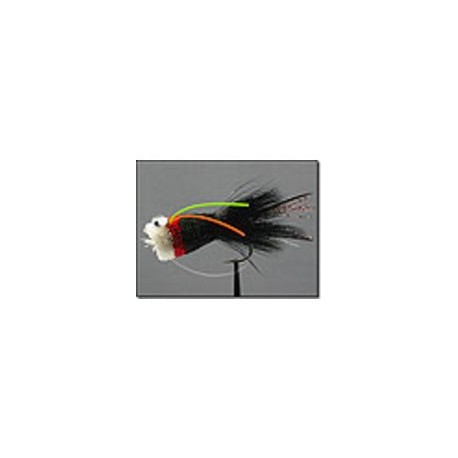 Bass Popper Deer Hair Black