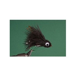 Black Flashabou Floating Muddler