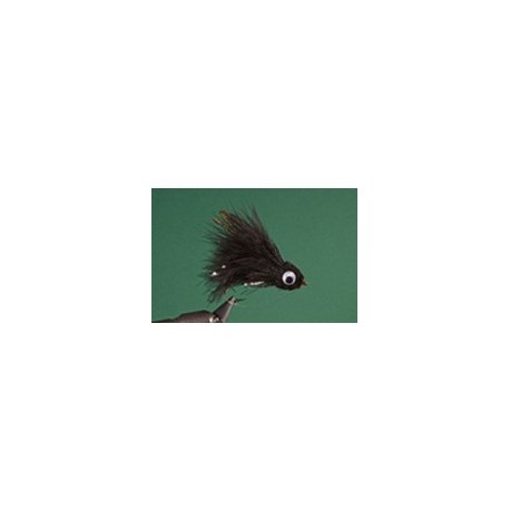 Black Flashabou Floating Muddler