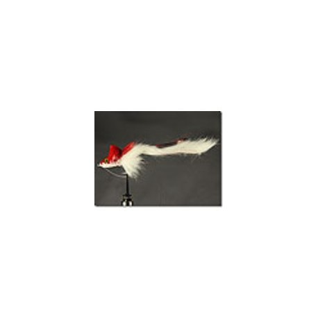 Diver Deer Hair Red White