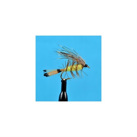 Palmered Caddis Green