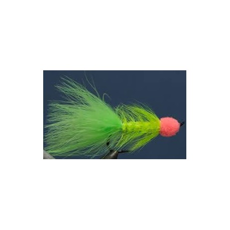 Sucking Leech Chartreuse Orange Head