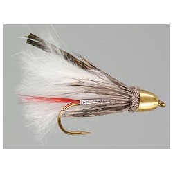 White Muddler Marabou Conehead
