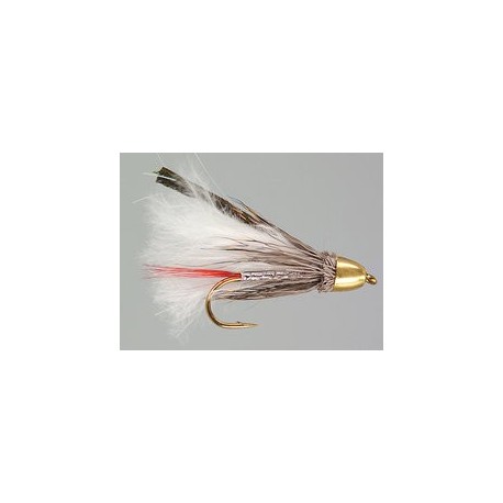 White Muddler Marabou Conehead