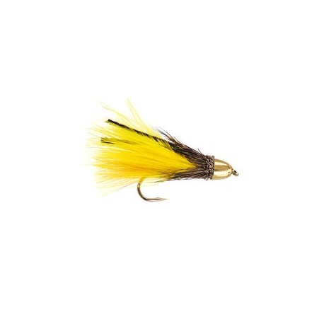 Yellow Muddler Marabou Conehead