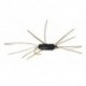 Black Rubber Leg Stone (Tungsten Bead Head)
