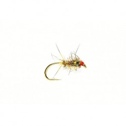 Hare's Ear Red Czech Mate Tungsten Bead