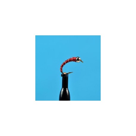 Bead Head Zebra Midge Red Bead Head Zebra Midge Red