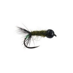 Ales Tungsten Dark Olive Cased Caddis