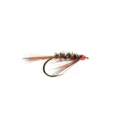 Red Holographic Barbless