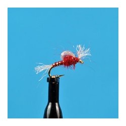 Suspended Midge Pupa Red
