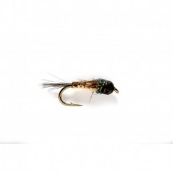 Woven Nymph Brown Peach (Tungsten Bead Head)