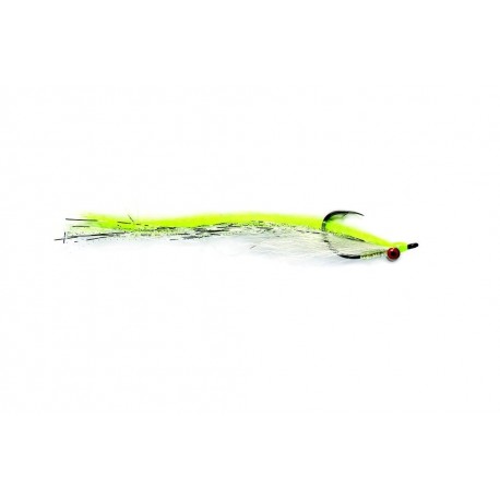 Mega Clouser Chartreuse & White