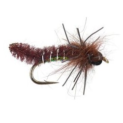 Bh Rub a Dub Caddis Pupa Brown