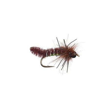 Bh Rub a Dub Caddis Pupa Brown