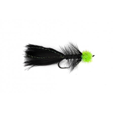 Mega Egg Leech Black & Chartreuse